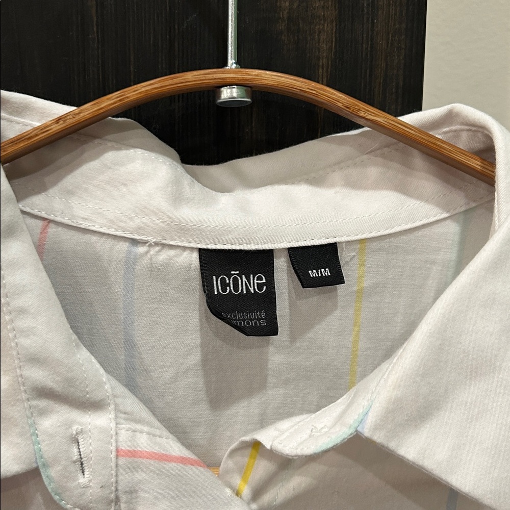 Stylish Button Down with Colourful Pinstripes - Picture 5 of 9